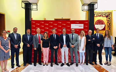 Reunión con el rector de la Universidad de Murcia