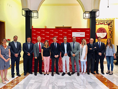 Reunión con el rector de la Universidad de Murcia